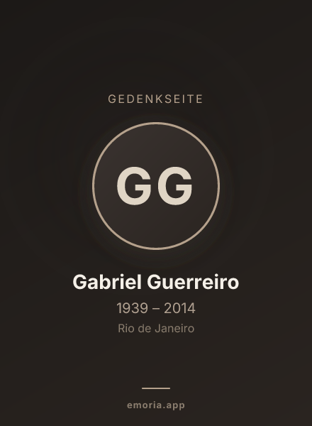 Gedenkportrait von Gabriel Guerreiro