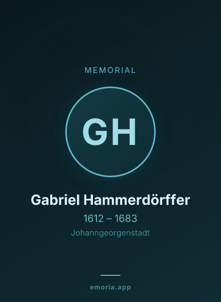 Memorial portrait of Gabriel Hammerdörffer
