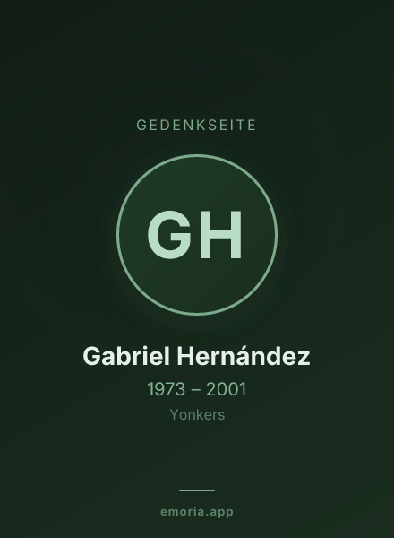 Gedenkportrait von Gabriel Hernández
