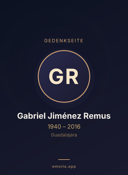 Gedenkportrait von Gabriel Jiménez Remus