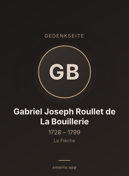 Gedenkportrait von Gabriel Joseph Roullet de La Bouillerie