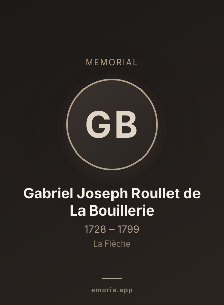 Memorial portrait of Gabriel Joseph Roullet de La Bouillerie