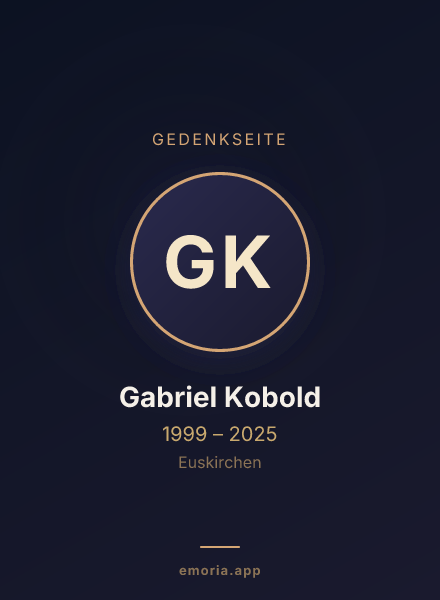 Gedenkportrait von Gabriel Kobold