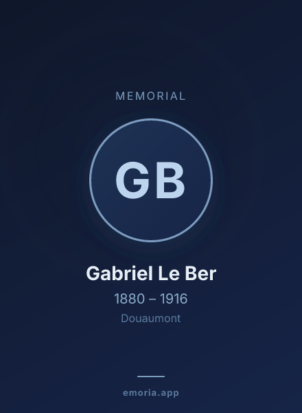 Memorial portrait of Gabriel Le Ber