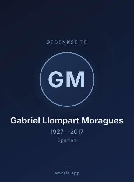 Gedenkportrait von Gabriel Llompart Moragues