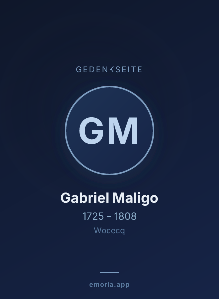 Gedenkportrait von Gabriel Maligo