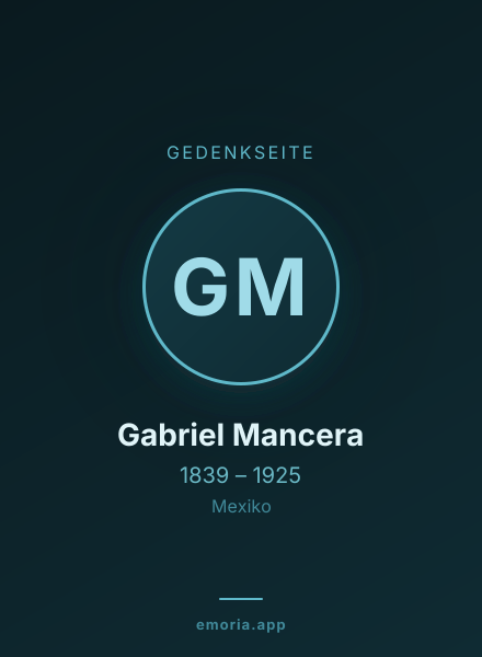 Gedenkportrait von Gabriel Mancera