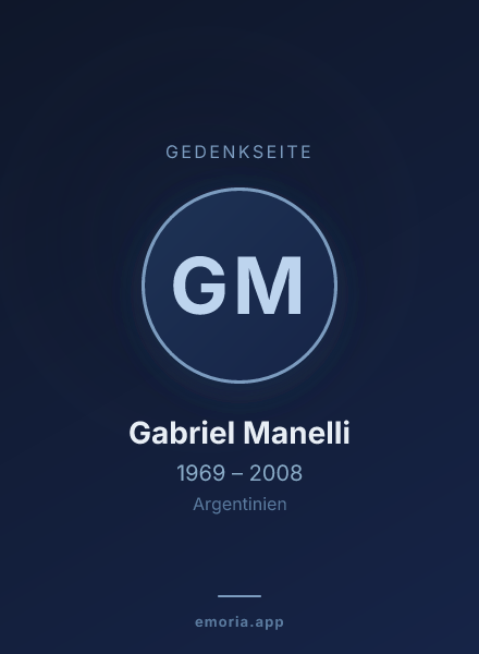 Gedenkportrait von Gabriel Manelli