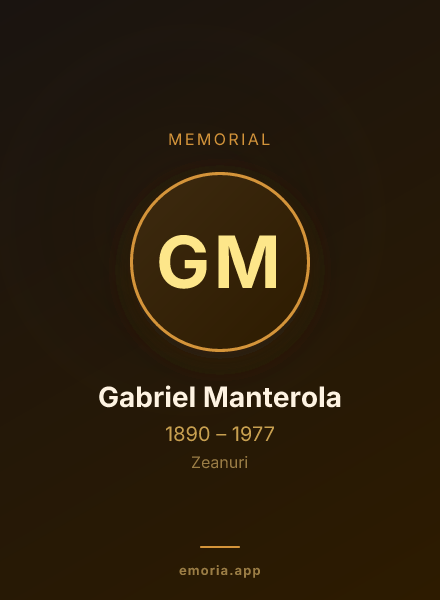 Memorial portrait of Gabriel Manterola