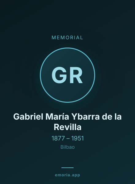 Memorial portrait of Gabriel María Ybarra de la Revilla