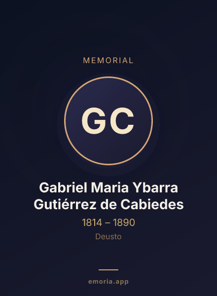 Memorial portrait of Gabriel Maria Ybarra Gutiérrez de Cabiedes