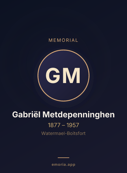Memorial portrait of Gabriël Metdepenninghen