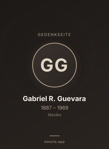 Gedenkportrait von Gabriel R. Guevara