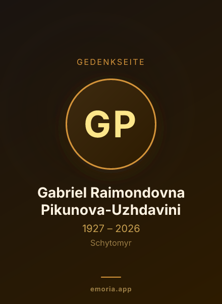 Gedenkportrait von Gabriel Raimondovna Pikunova-Uzhdavini