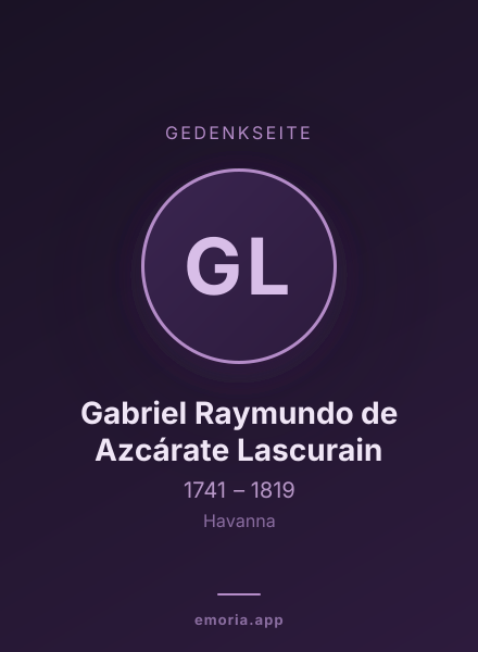 Gedenkportrait von Gabriel Raymundo de Azcárate Lascurain