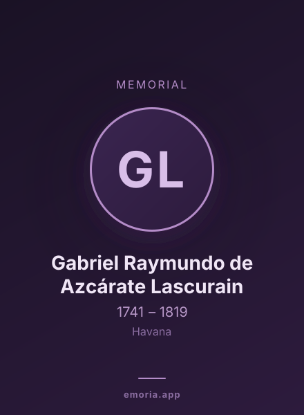 Memorial portrait of Gabriel Raymundo de Azcárate Lascurain