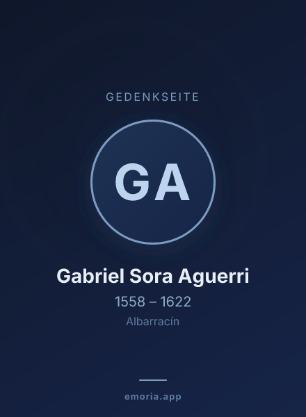 Gedenkportrait von Gabriel Sora Aguerri