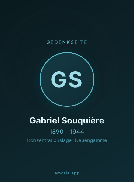 Gedenkportrait von Gabriel Souquière