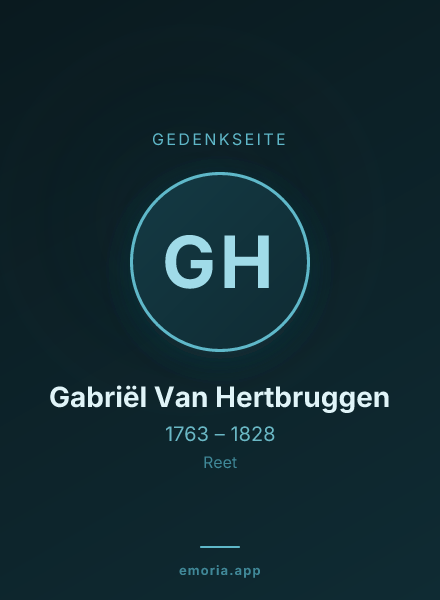 Gedenkportrait von Gabriël Van Hertbruggen