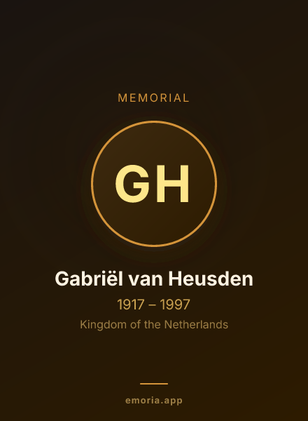 Memorial portrait of Gabriël van Heusden