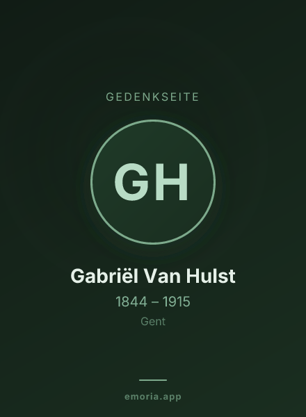 Gedenkportrait von Gabriël Van Hulst