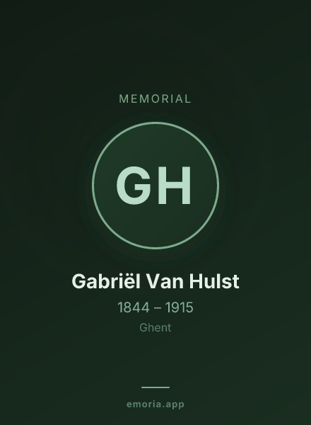 Memorial portrait of Gabriël Van Hulst