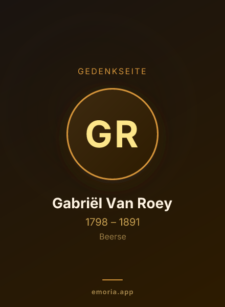 Gedenkportrait von Gabriël Van Roey