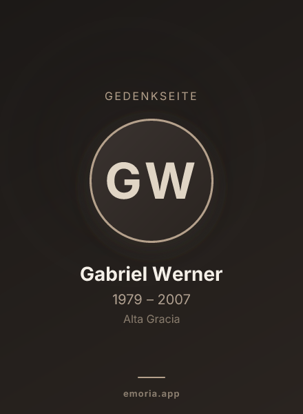 Gedenkportrait von Gabriel Werner