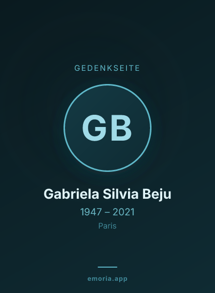 Gedenkportrait von Gabriela Silvia Beju