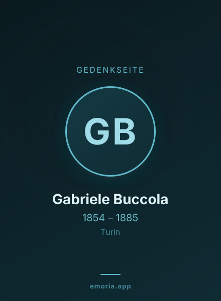 Gedenkportrait von Gabriele Buccola