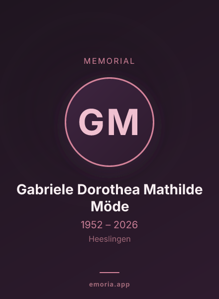Memorial portrait of Gabriele Dorothea Mathilde Möde
