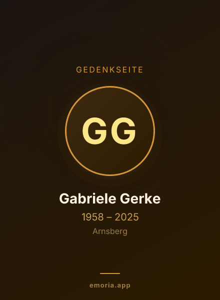 Gedenkportrait von Gabriele Gerke
