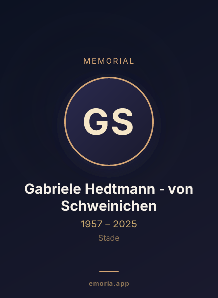 Memorial portrait of Gabriele Hedtmann - von Schweinichen