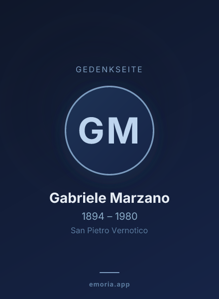 Gedenkportrait von Gabriele Marzano