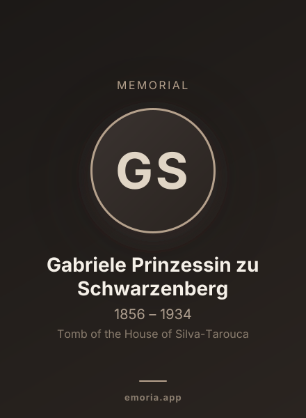 Memorial portrait of Gabriele Prinzessin zu Schwarzenberg