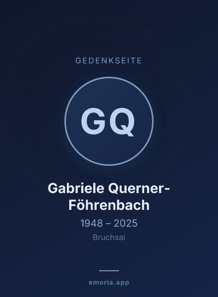 Gedenkportrait von Gabriele Querner-Föhrenbach