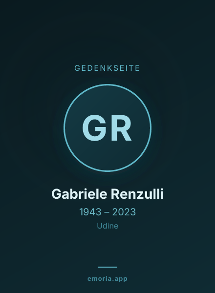 Gedenkportrait von Gabriele Renzulli