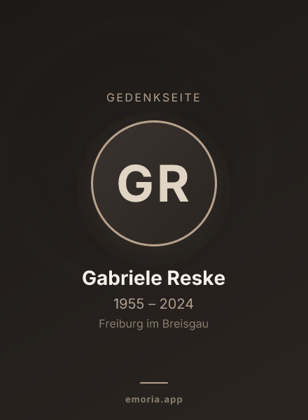 Gedenkportrait von Gabriele Reske