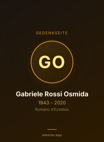 Gedenkportrait von Gabriele Rossi Osmida