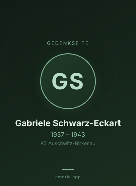 Gedenkportrait von Gabriele Schwarz-Eckart
