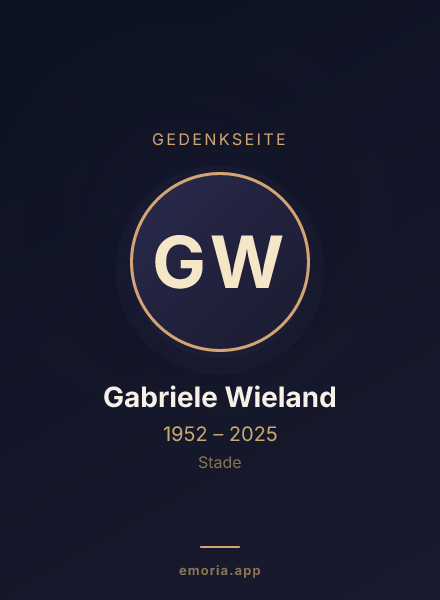 Gedenkportrait von Gabriele Wieland