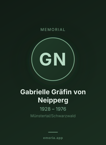 Memorial portrait of Gabrielle Gräfin von Neipperg
