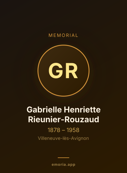 Memorial portrait of Gabrielle Henriette Rieunier-Rouzaud