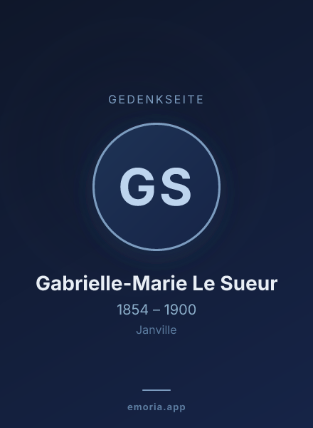 Gedenkportrait von Gabrielle-Marie Le Sueur