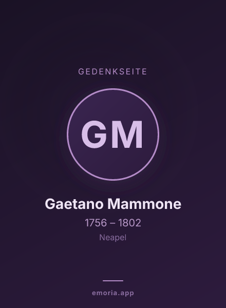 Gedenkportrait von Gaetano Mammone