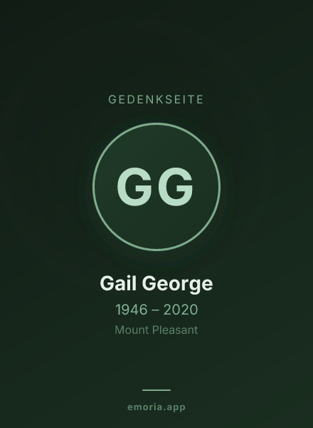 Gedenkportrait von Gail George