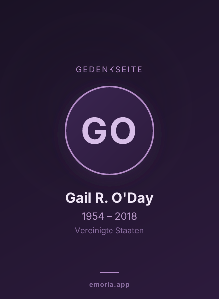 Gedenkportrait von Gail R. O'Day