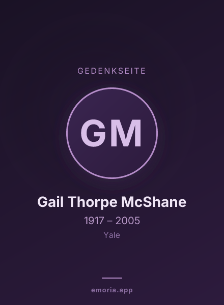 Gedenkportrait von Gail Thorpe McShane