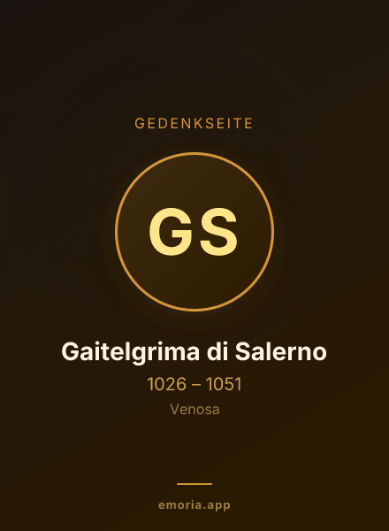 Gedenkportrait von Gaitelgrima di Salerno
