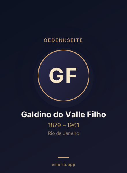 Gedenkportrait von Galdino do Valle Filho